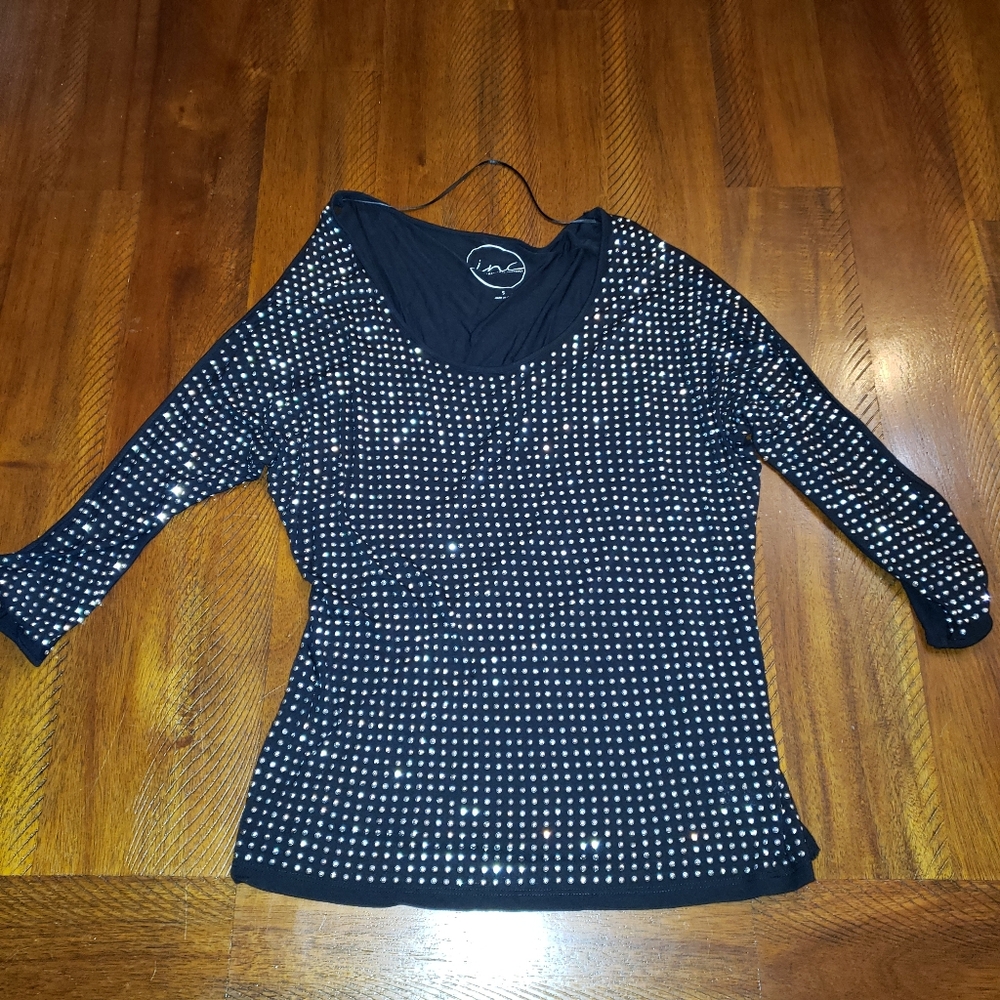 INC Rhinestone Top - Picture 11 of 11